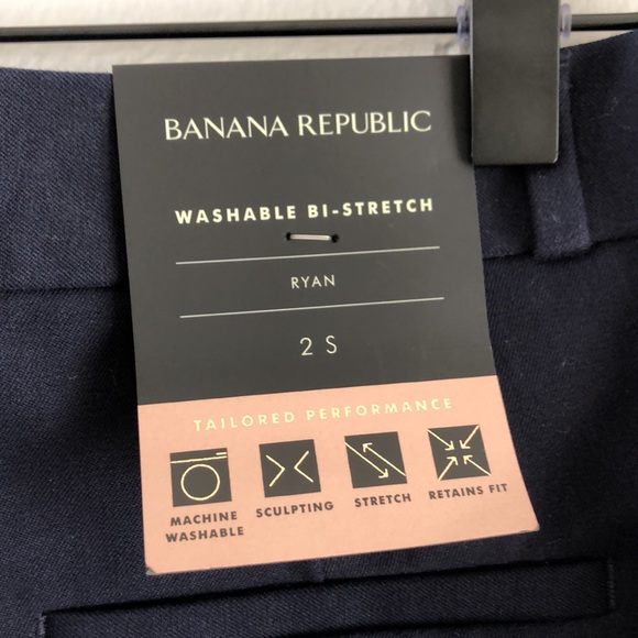 Banana Republic Ryan Slim-Straight Fit Washable Bi-Stretch Pant NWT - Picture 5 of 9